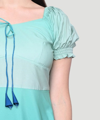 Women's Multicolor Ombre Fit & Flare Midi Dress